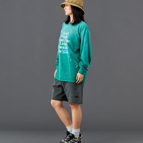 LIBERAIDERS - PIGMENT DYED SWEAT SHORTS 73807