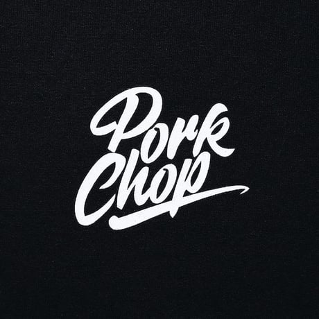 PORKCHOP - CIRCLE SCRIPT HOODIE / BLACK