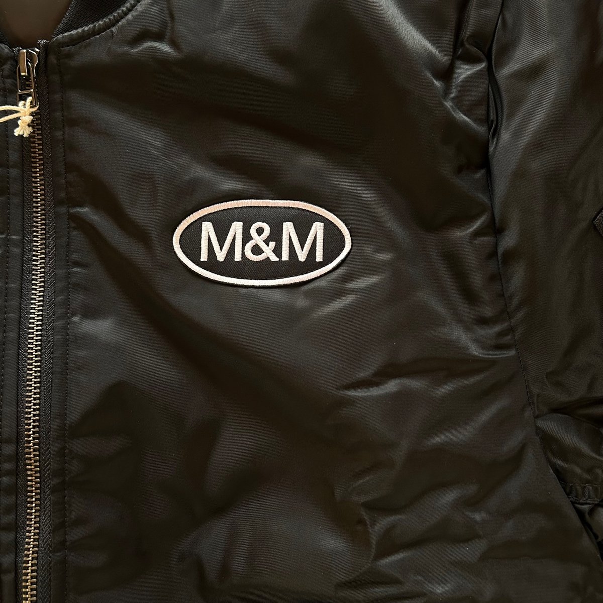 【 M&M CUSTOM PERFORMANCE 】 MA-1 JACKET M&M CUSTOM PERFORMANCE - ×MASSES MA-1 JACKET (BLACK) / マシス