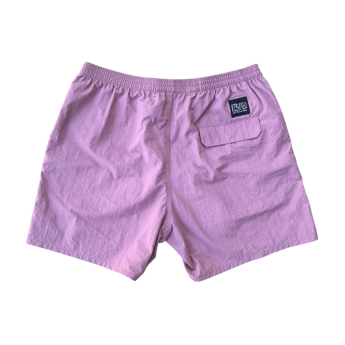 【DEUS】16インチボードショーツ/ウォッシュド/安心の追跡送料込 E.V.O - NYLON SHORTS (刺繍) | east village OTHER