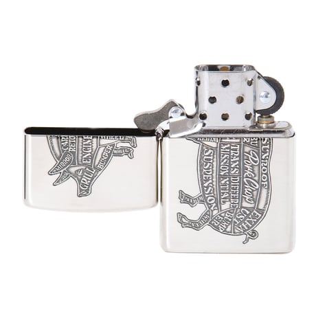 PORKCHOP GARAGE SUPPLLY - PORK ZIPPO 2025/SILVER