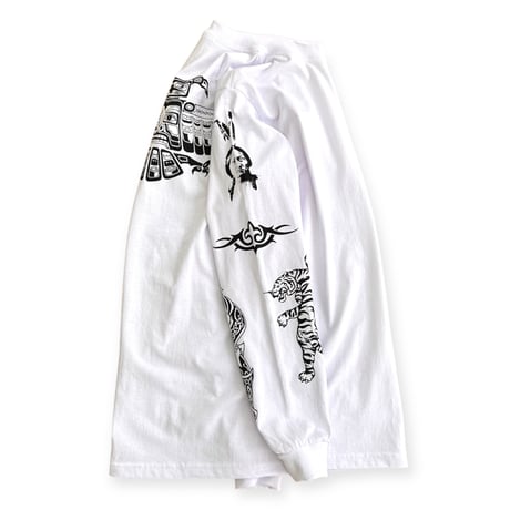 R.H.C.P - "アンソニーキーディス Tattoo" Tシャツ L/S   (ホワイト)