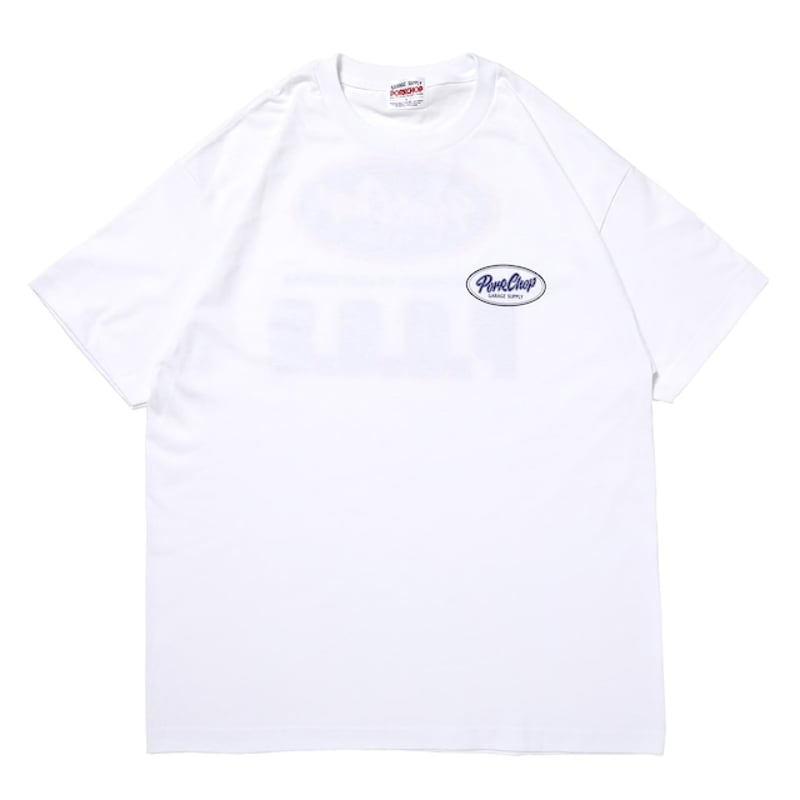 ポークチョップガレージサプライ　PCGS BLOCK TEE WHITE L PORKCHOP GARAGE SUPPLY - PCGS BLOCK TEE | east