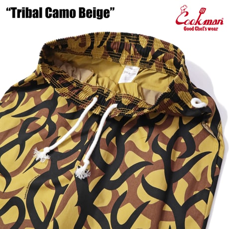 COOKMAN - Chef Pants Short Tribal Camo Beige