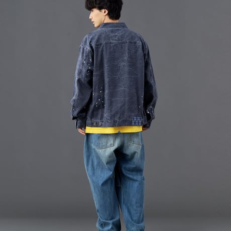 LIBERAIDERS - GARMENT DYED TRUCKER JACKET 73005