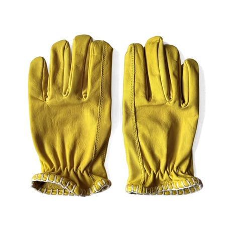SIGNAL GLOVE - No.19 YELLOW / white lace