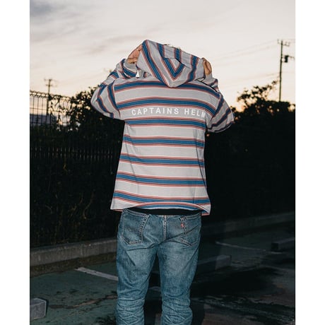 CAPTAINS HELM - #BORDER HOODED TEE
