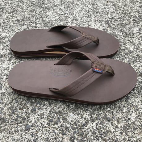 RAINBOW SANDALS -Classic Leather "Double Midsole" (MOCH モカ)