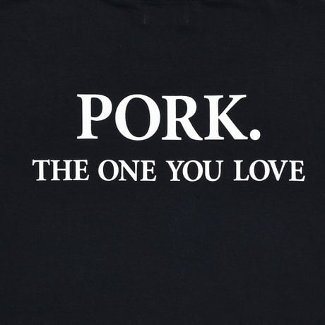 PORKCHOP - SCRIPT PORK TEE (BLACK)