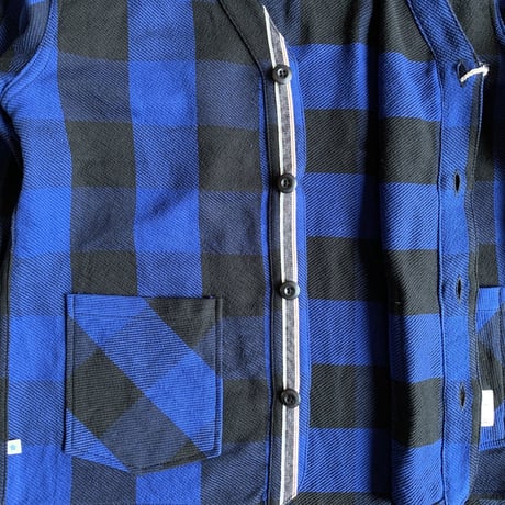 BLUE SAKURA - CLASSIC VINTAGE CHECK CARDIGAN【BLUE】