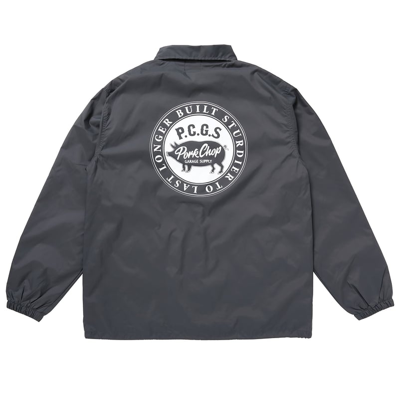 【 PORKCHOP 】CIRCLE SCRIPT COACH JKT PORKCHOP GARAGE SUPLLY - CIRCLE PORK COACH JKT