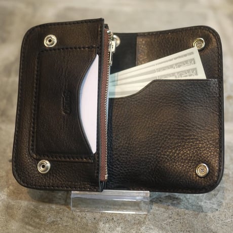 STAND REPAIR WORKS - MIDDLE TRUCKER WALLET "APOLLO"- 茶芯