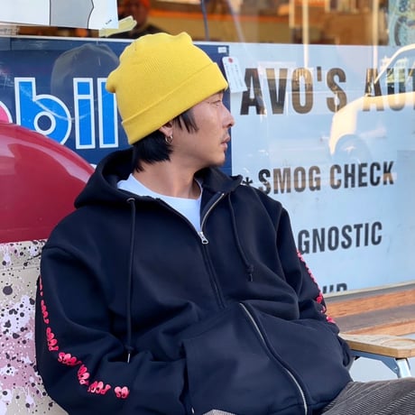 PORKCHOP GARAGE SUPPLY - PP LOGO ZIP UP HOODIE