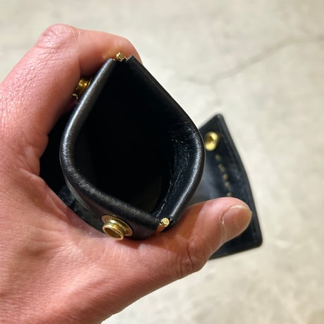 STAND REPAIR WORKS - MONEYCLIP WALLET "BLACK" 真鍮Studs Ver.