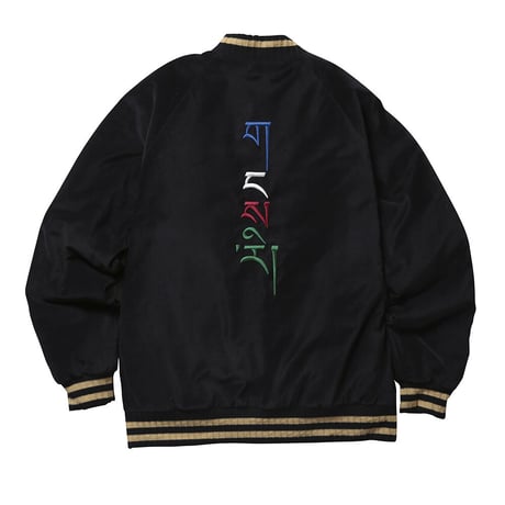 Liberaiders®︎ - VELOUR VARSITY JACKET (BLACK)