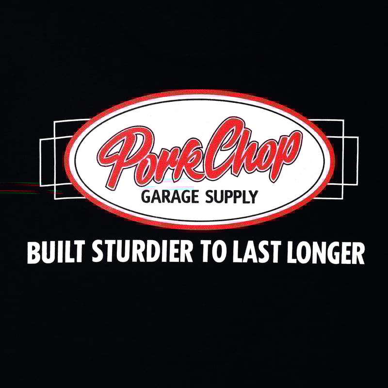 PORKCHOP GARAGE SUPPLY - OVAL BUILT TEE (BLACK)