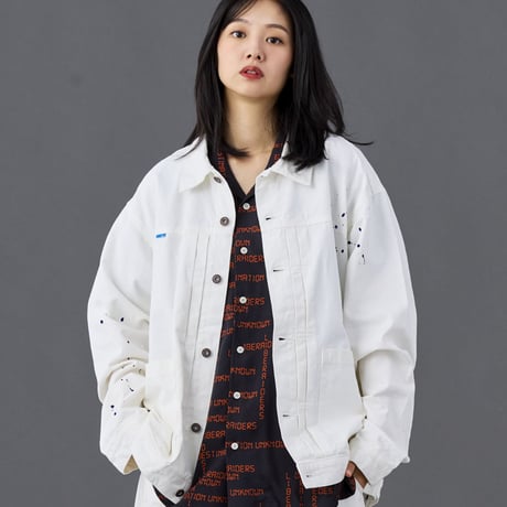 LIBERAIDERS - GARMENT DYED TRUCKER JACKET 73005