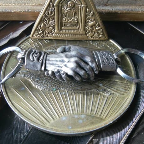 Shake Hands Keyring - Silver(シルバー製) (Made by vitriol)