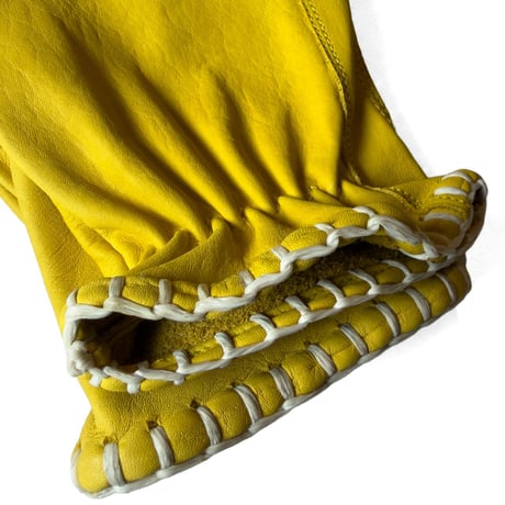 SIGNAL GLOVE - No.19 YELLOW / white lace