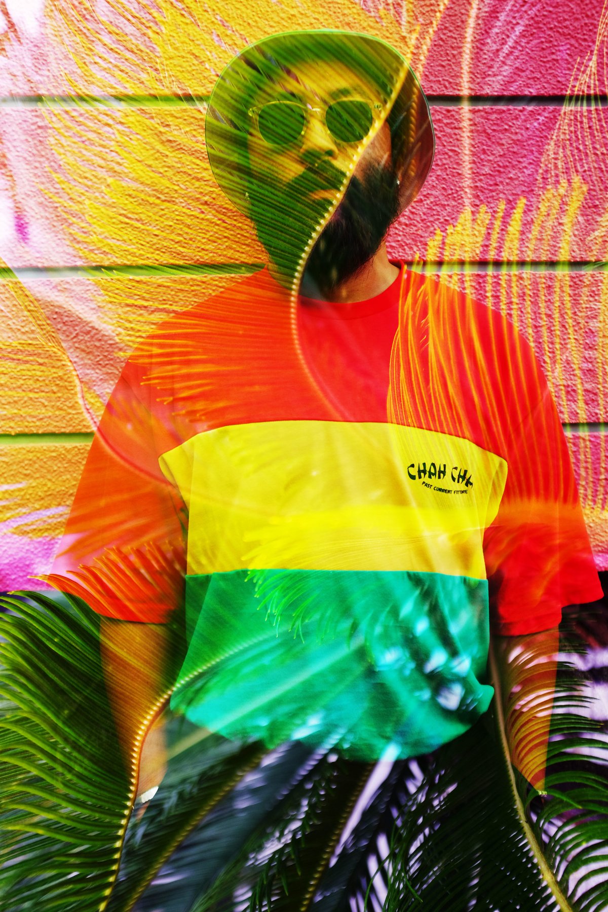 ChahChah - Big Rasta Panel T-Shirt | east villa