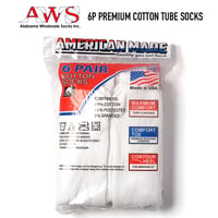 AWS (アラバマホールセールソックス) - 6P PREMIUM COTTON TUBE SOCKS