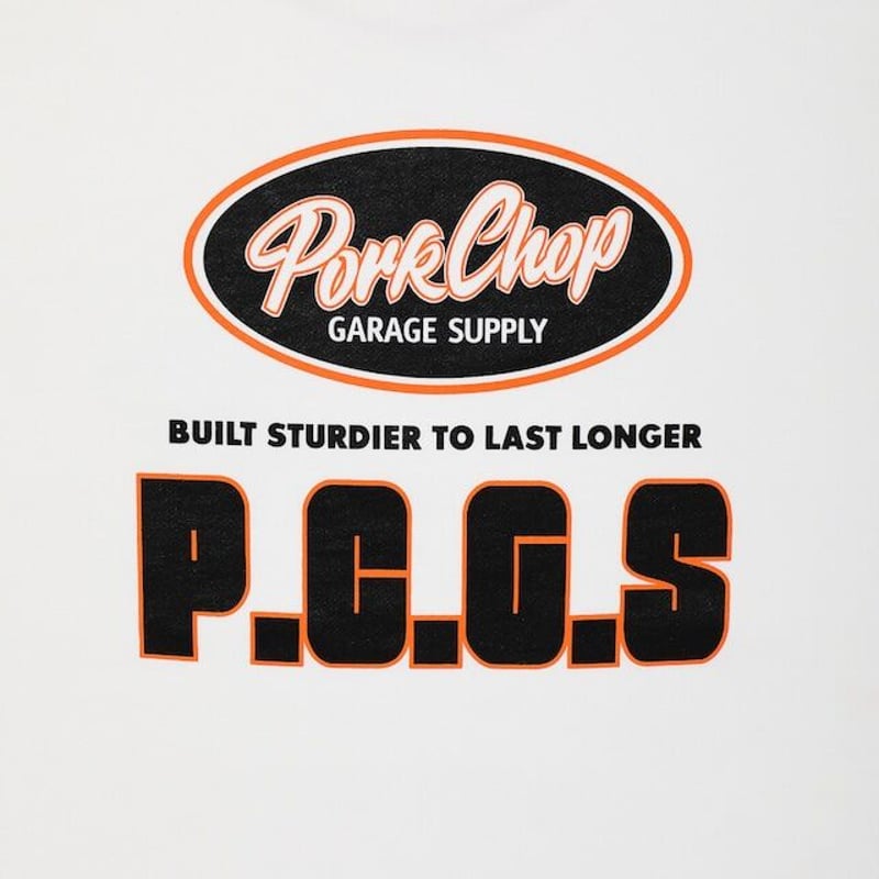 トップス PORKCHOP GARAGE SUPPLY PCGS BLOCK SWEAT PORKCHOP GARAGE SUPPLY - PCGS BLOCK TEE | east