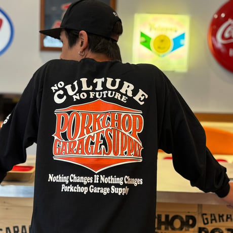 PORKCHOP GARAGE SUPPLY - WAVE LOGO L/S TEE