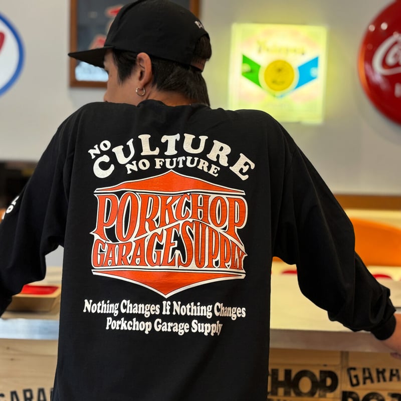 PORKCHOP GARAGE SUPPLY - WAVE LOGO L/S TEE | ea