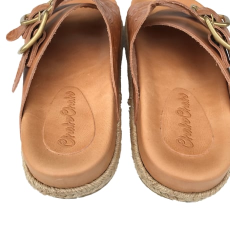 ChahChah - CC DOUBLE STRAP LEATHER SANDAL