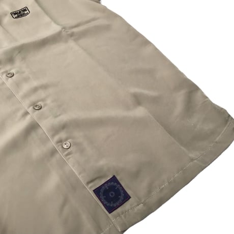 M&M - SILKY OPEN COLLAR SHIRT