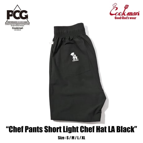 COOKMAN - Chef Pants Short Light Chef Hat LA
