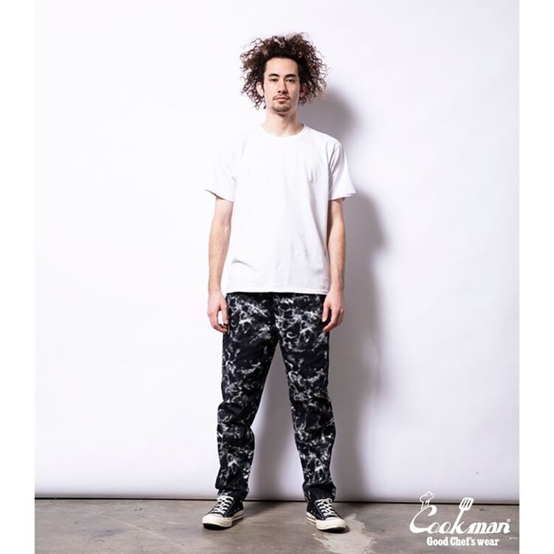 COOKMAN - Chef Pants Marble Black | east villag...