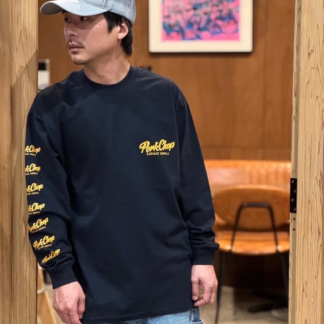 PORKCHOP GARAGE SUPPLY - SCRIPT PORK L/S TEE