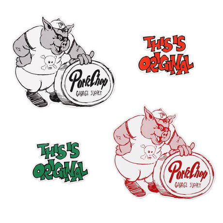 PORKCHOP - THIS IS ORIGINAL STICKER SET