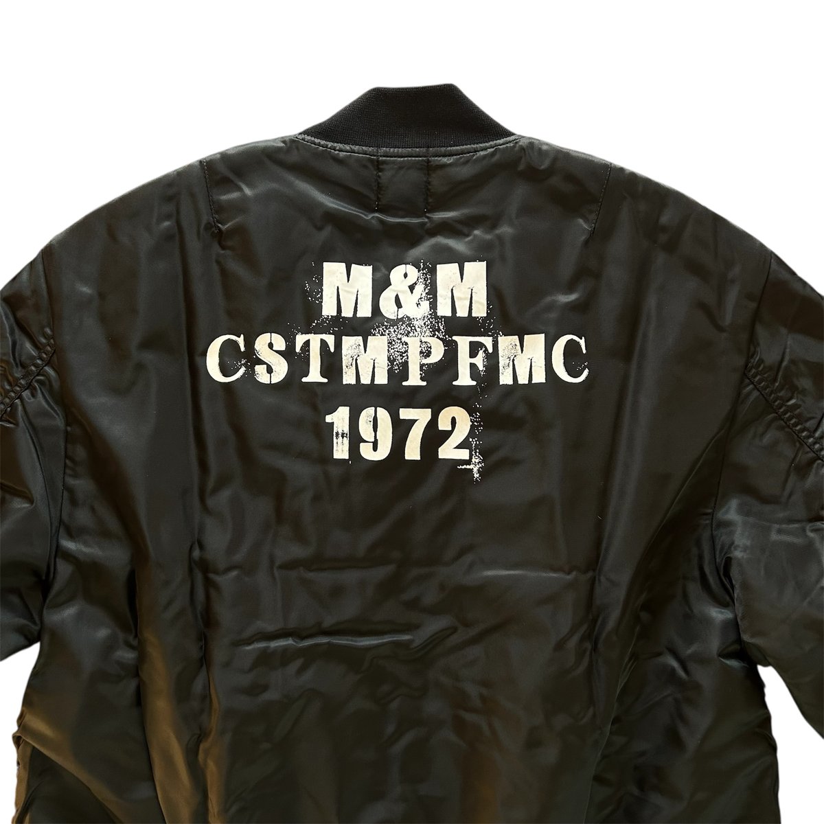 【 M&M CUSTOM PERFORMANCE 】 MA-1 JACKET M&M CUSTOM PERFORMANCE - ×MASSES MA-1 JACKET (BLACK) / マシス
