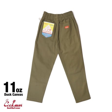 COOKMAN - Chef Pants Duck Canvas Olive