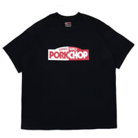 PORKCHOP GARAGE SUPPLY - BLOCK LOGO TEE (BLACK)