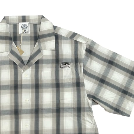 M&M CUSTOM PERFORMANCE -26MMSH04 OPEN COLLAR S/S SHIRT