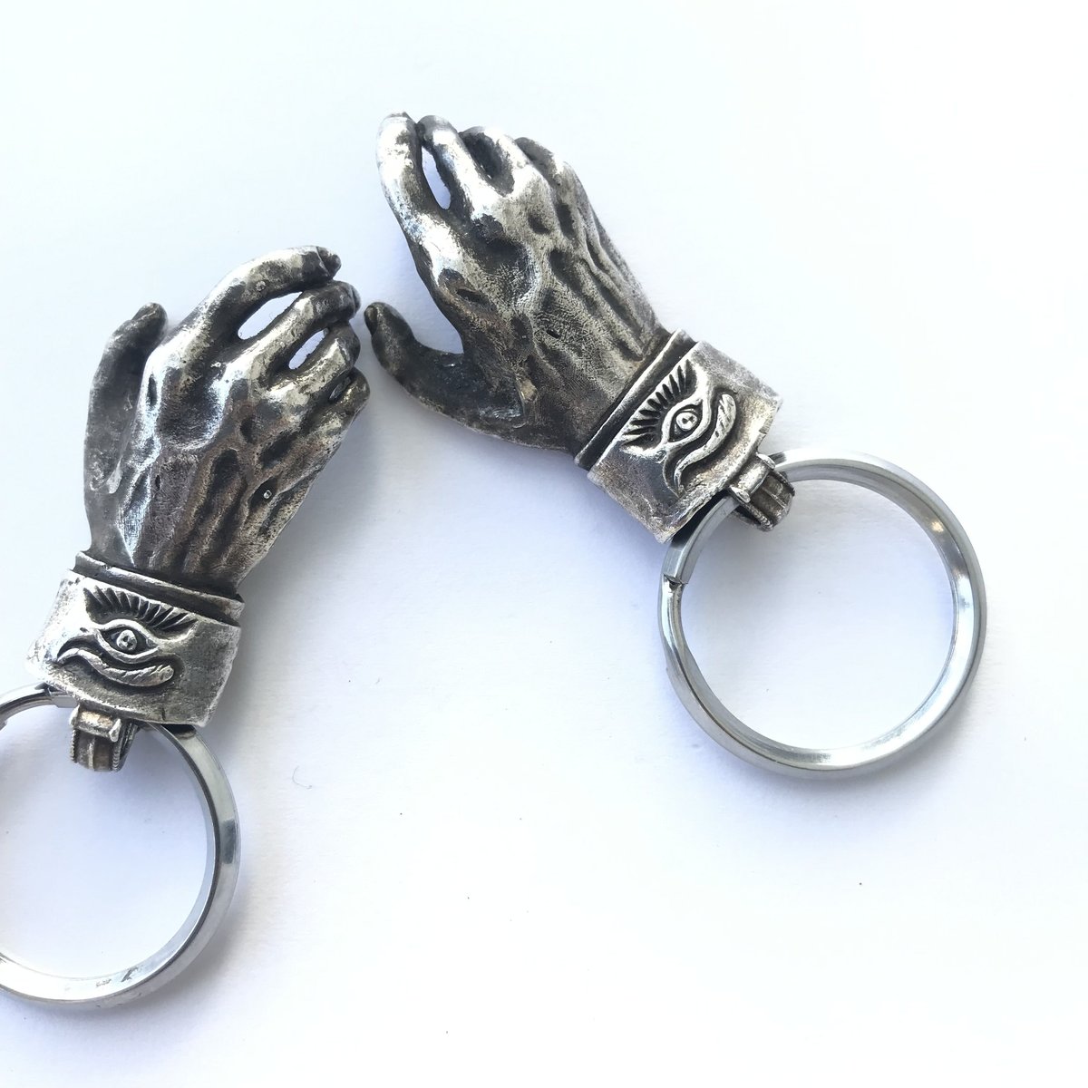 Shake Hands Keyring - Silver(シルバー製) (Made by vi Shake Hands Keyring - Silver(シルバー製) (Made by vi