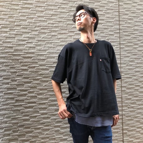 BLUE SAKURA - BIG T-SHIRT【BLACK】/ BS-BCS1