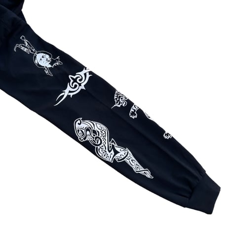 R.H.C.P - "アンソニーキーディス Tattoo" Tシャツ L/S (ブラック)