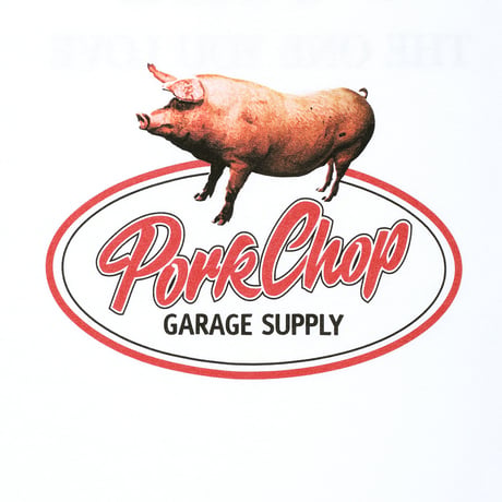 PORKCHOP - SCRIPT PORK TEE (WHITE)