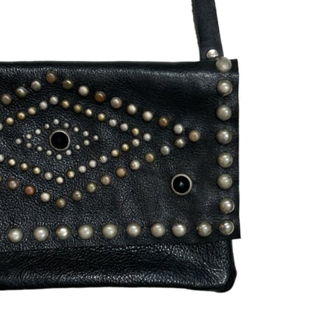 STAND REPAIR WORKS × east village OTHER - LEATHER SACOCHE - (Type J w/STONE)