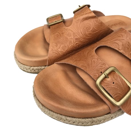 ChahChah - CC DOUBLE STRAP LEATHER SANDAL