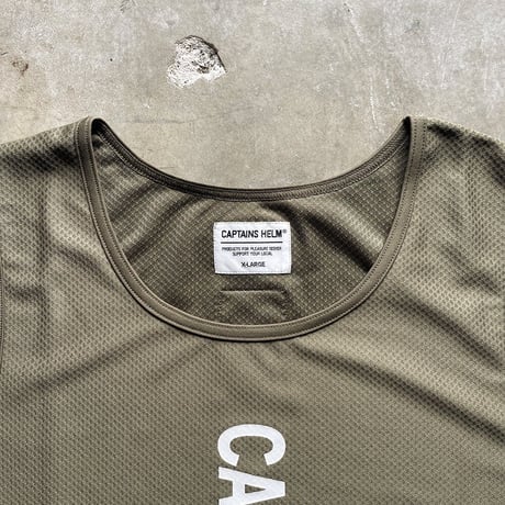 CAPTAINS HELM - #BIG LOGO DOUBLE MESH TANK-TOP