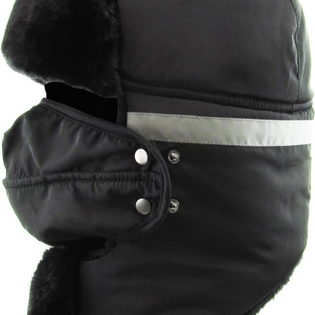 REFLECTIVE STRIP TRAPPER WITH MASK & NECK WAMER