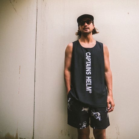 CAPTAINS HELM - #BIG LOGO DOUBLE MESH TANK-TOP