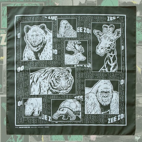 DAILYCHOP DESIGN STORE - BANDANA 02 "ZEE ZOO"