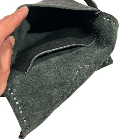 STAND REPAIR WORKS × east village OTHER - LEATHER SACOCHE - (Type K w/STONE)