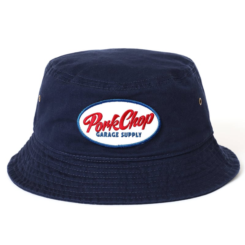 PORKCHOP バケットハット ブラックデニム PORKCHOP/HAT-DENIM P（×MASSES）（BLACK）［デニムバケット